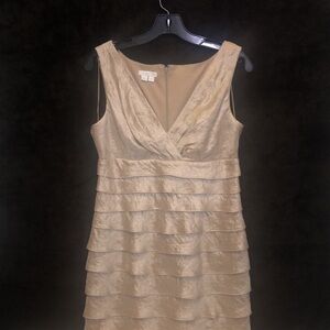 Shiny & Shimmy Tan Cocktail or Wedding Dress Pt. 2 (new w/o tag)